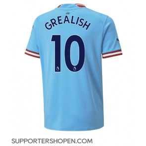 Manchester City Jack Grealish #10 Hemma Matchtröja 2022-23 Kortärmad